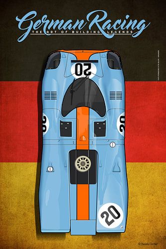 Duits Racing 917 G Nr.20 Blauw-Oranje