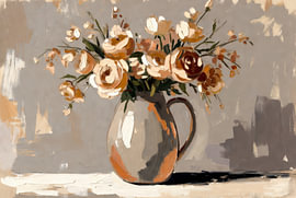 Rosen | Blumenstrauß | Ockerfarben | Stimmungsvoll von Art & Soul Creations