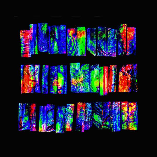 Art numérique - fragments colorés en mouvement par Erik Martens