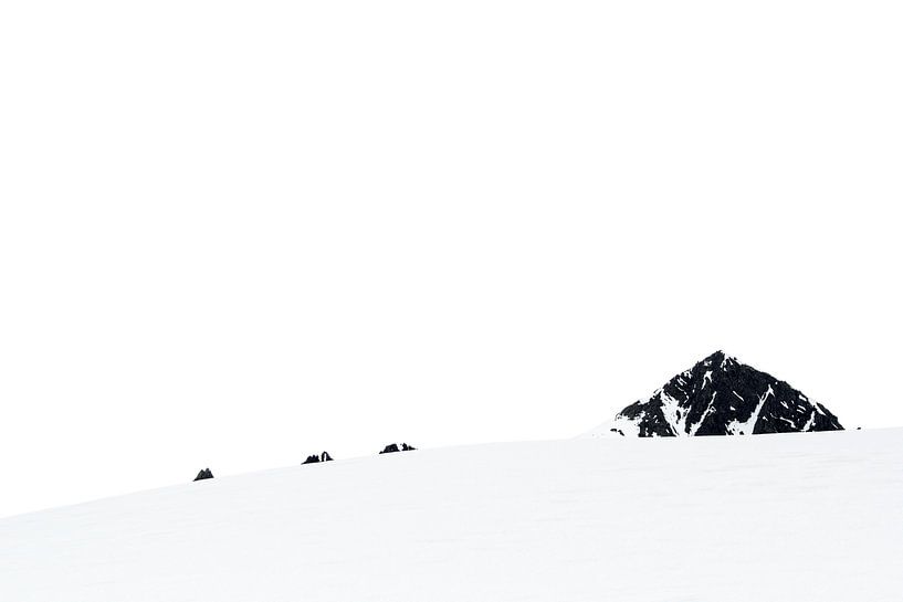 mountain peaks in the snow by Carol Thoelen