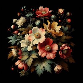 botanisch mehrfarbig von CanvasbyCaro