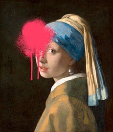 Meisje met parel - Meisje van Vermeer van OEVER.ART