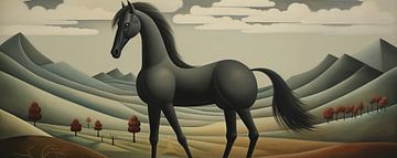 Malerei Pferd von Wunderbare Kunst