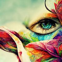 Les yeux grands fermés. "regarder"