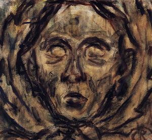 Kopf (Ornament), Christian Rohlfs, Um 1920
