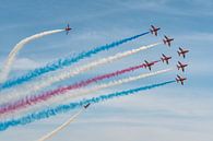 Red Arrows 2018 in action over RAF Cosford. by Jaap van den Berg thumbnail