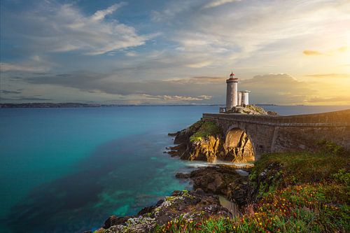Le phare du Petit Minou au coucher du soleil