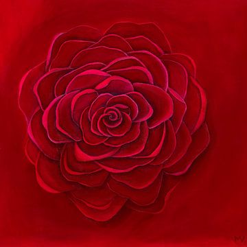 Rote Rose von Art Studio Marjo Vliek