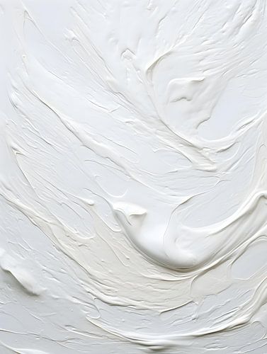 Flowing white structures in oil