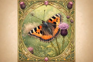 Kleine Fuchs Jugendstil von Linda de Klein