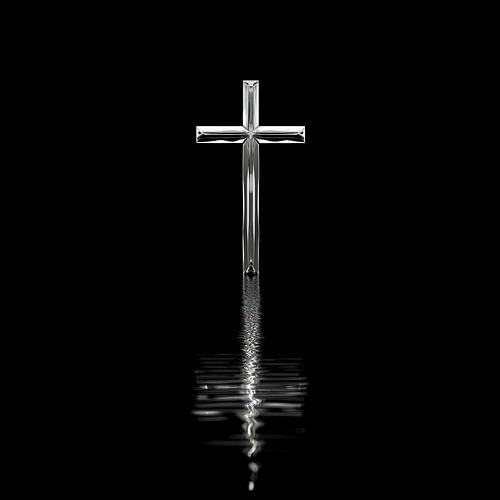 Silver cross of Jesus