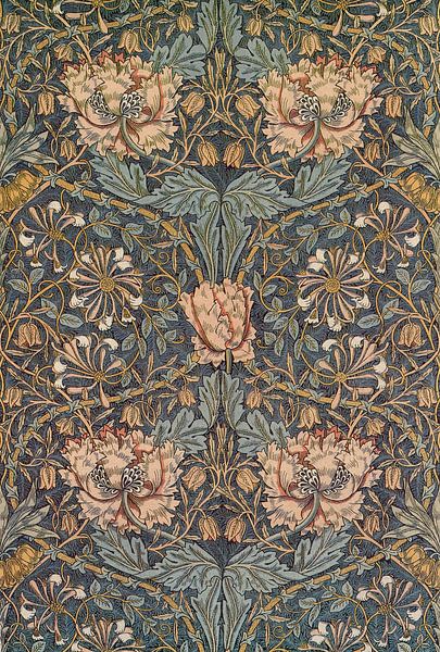 William Morris - Honeysuckle design (for chintz) by Peter Balan