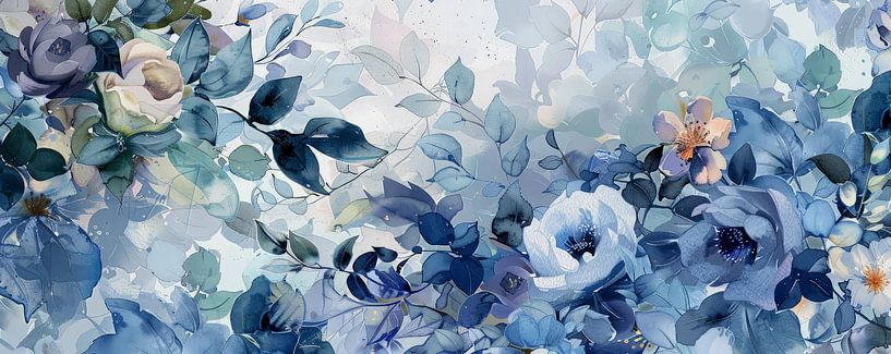 Blue Sea of Flowers by ByNoukk
