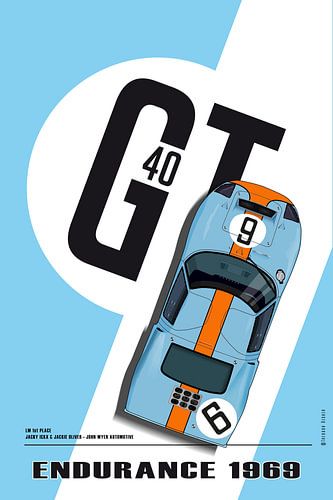 Ford GT40 Ickx-Oliver LM 1969