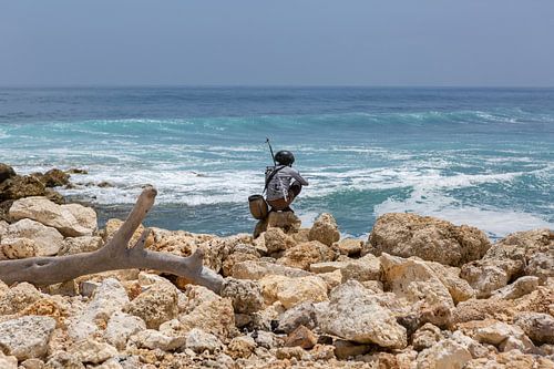Pêcheur dans l'océan Indien sur Stephanie de Geus