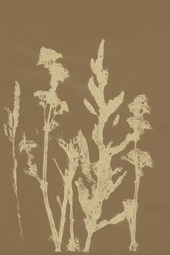 Botanique pastel. Plante imprimée n° 5 sur Dina Dankers