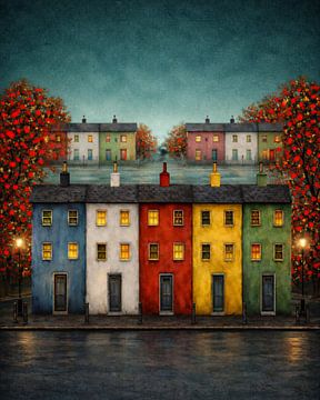 Abend in der Stadt von vincenzomarzocchiartist