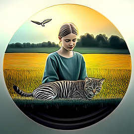Harmony in the Golden Meadow by Vythryd Arts