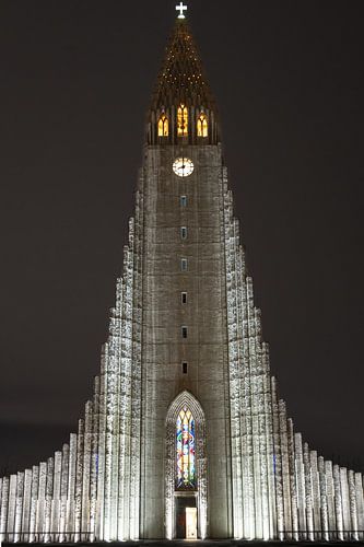 The famous Hallgrímskirkja church in Reykjavik