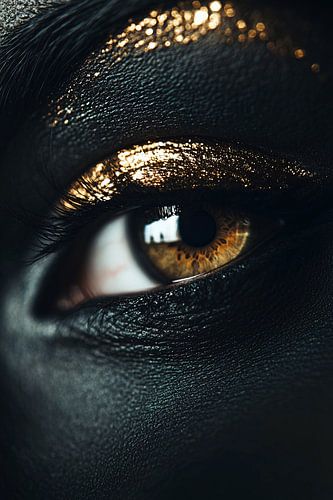 Gouden oog close-up portret