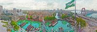 Panorama Oude Haven Rotterdam van Frans Blok thumbnail