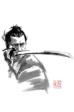 samourai en garde 03 sur Péchane Sumie