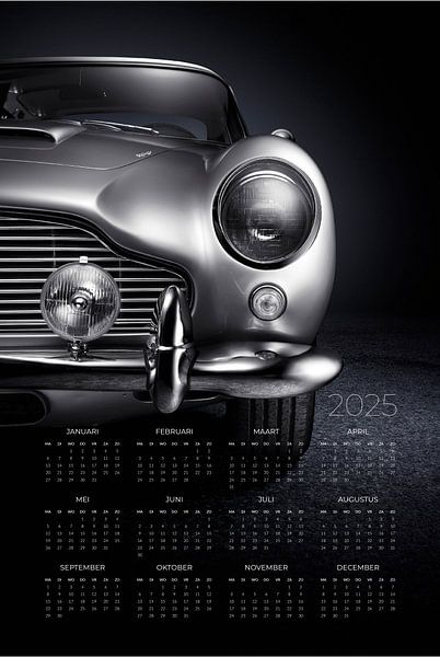 Calendar 2025 - Aston Martin DB5 by Thomas Boudewijn
