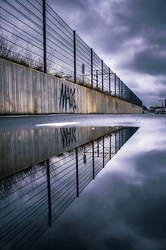Reflectie van de muur