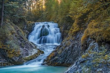 Obernach Canal Waterfall by Thomas Riess