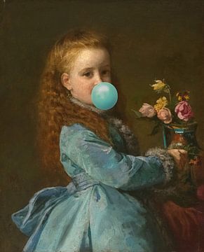 Edith with Bubbles van Gisela- Art for You