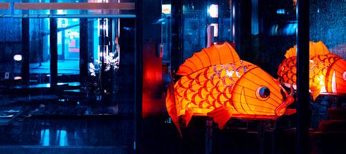 Grand poisson en papier