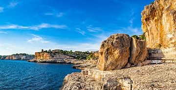 Insel Mallorca, schöner Blick auf die raue Küste von Santanyi von Alex Winter
