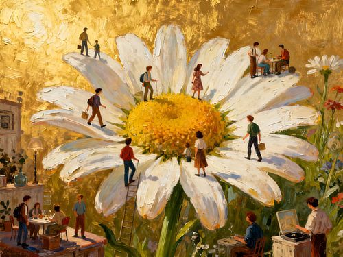 Wandeling op de bloei van het leven