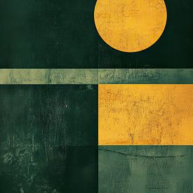 Bauhaus green yellow by Niklas Maximilian