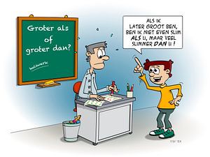 Cartoon; später, wenn ich erwachsen bin