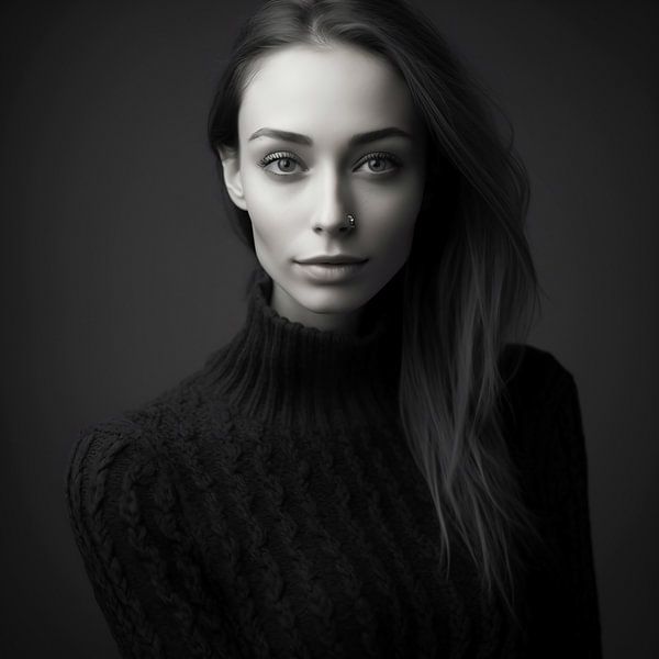 Porträt von fernlichtsicht