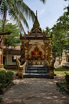 Wat Luang in Attapeu, het gouden juweel van Laos van Frank Photos
