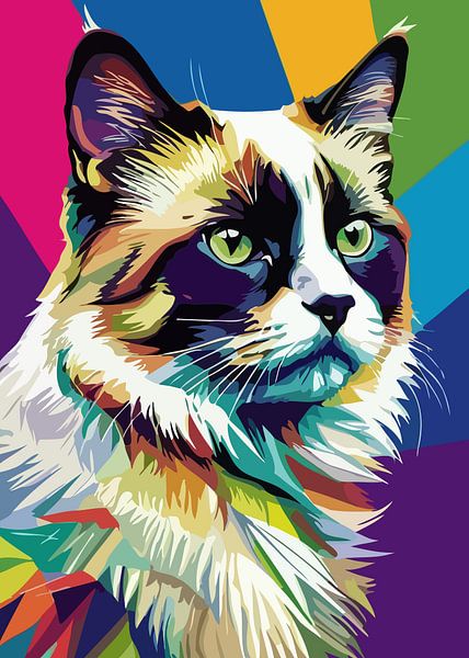Birman Pop Art by MIROKKU