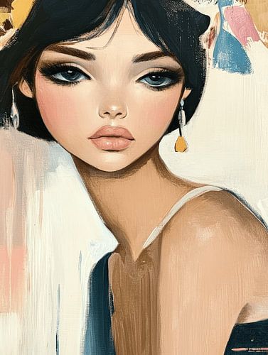 Portrait moderne, gros plan