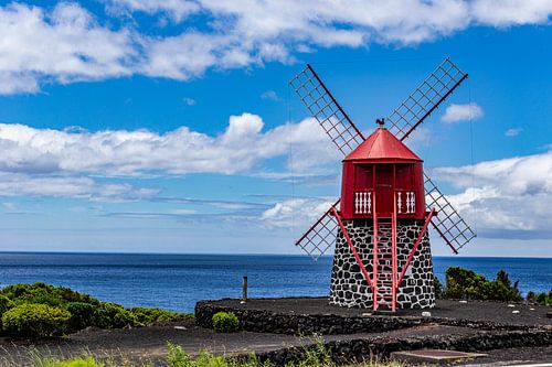 Rode molen in Criacao Velha (Azoren) von Easycopters