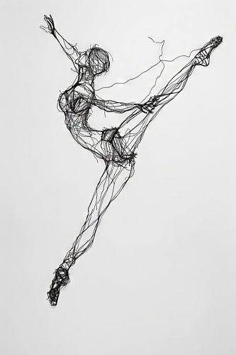 Ballerine Line Art