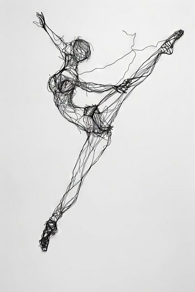 Ballerina Line Art von Poster Art Shop