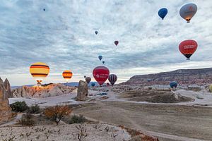 Ballons à air chaud au-dessus de la Cappadoce