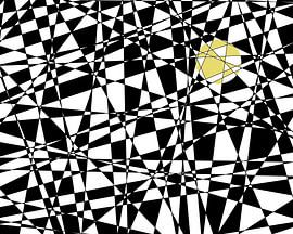 Sun - black and white digital art