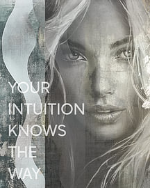 Woman Portrait with Spiritual Quote by Wilma Mesman