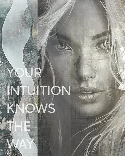 Woman Portrait with Spiritual Quote