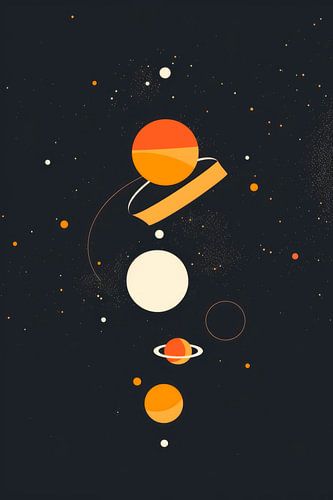 Planeten in de kosmische ruimte