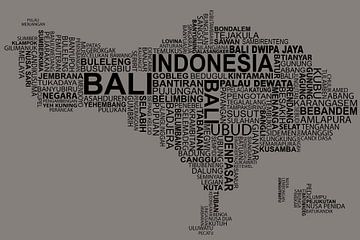 Map of Bali by Stef van Campen