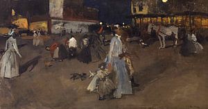 Abend auf dem Dam-Platz in Amsterdam, Georg Hendrik Breitner, 1890