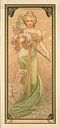 Lente (1900) door Alphonse Mucha van Peter Balan thumbnail